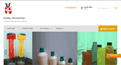 Desktop Screenshot of komalpackaging.com
